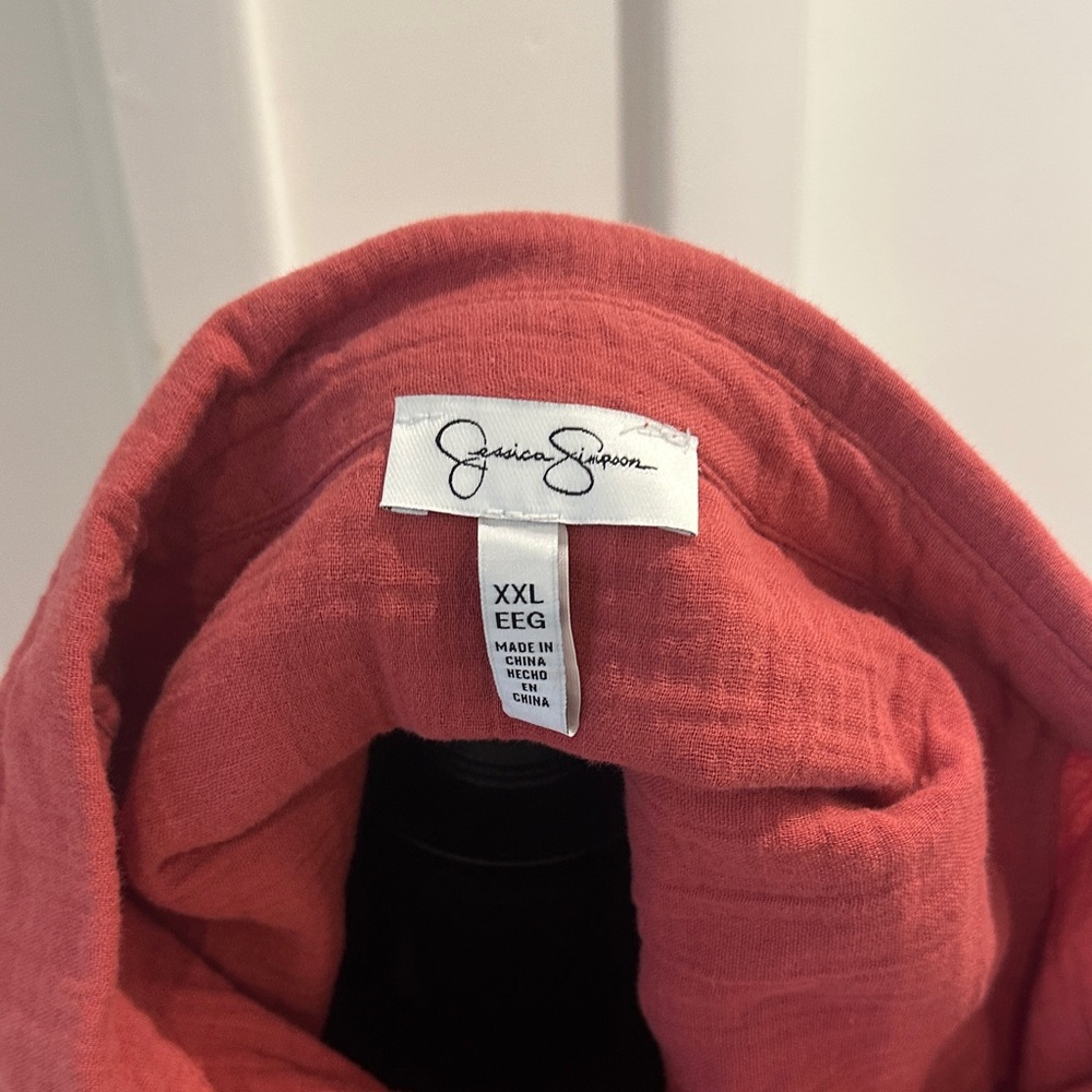 Jessica Simpson Vibrant Coral Blouse XXL